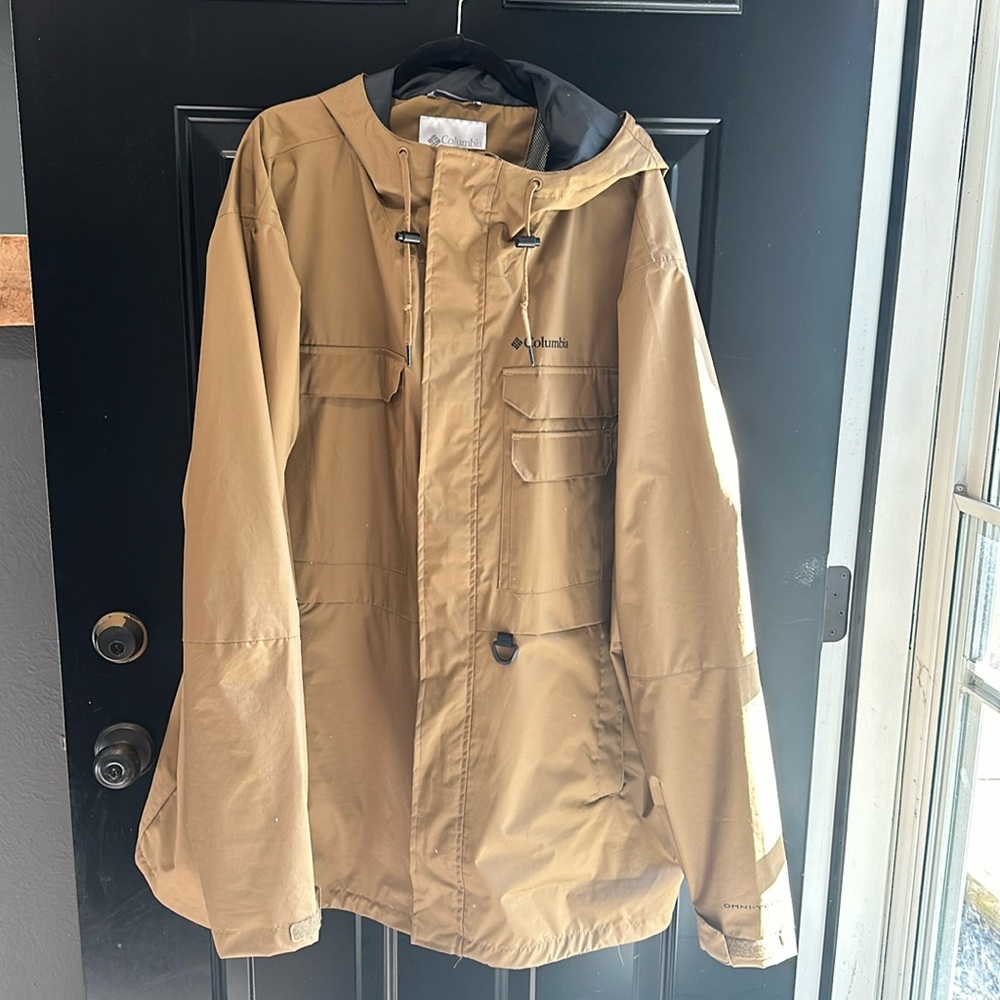 Men’s, Big and Tall, Columbia, rip stop nylon, rain jacket